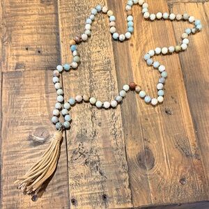 Bohemian Beaded Necklace with Tassel